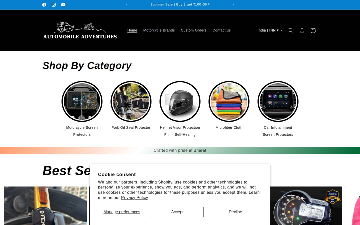 automobileadventures.com homepage screenshot