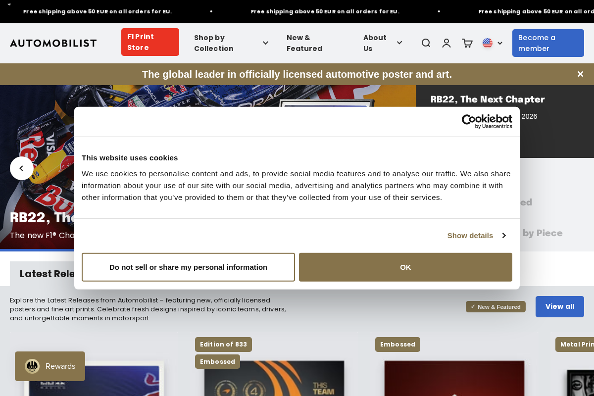 Automobilist homepage screenshot