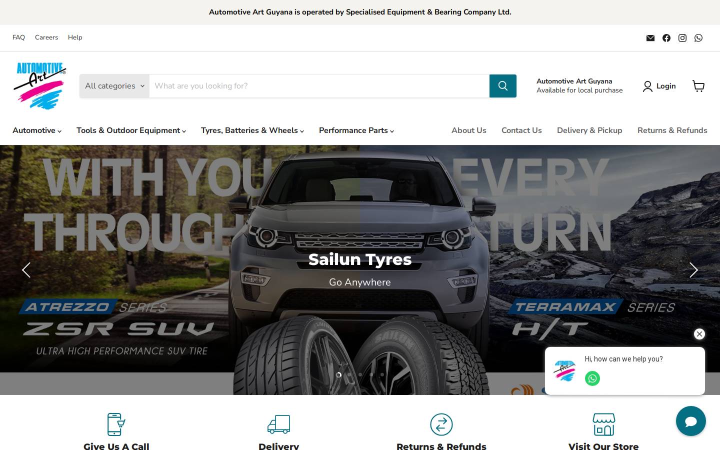automotiveartgy.com homepage screenshot