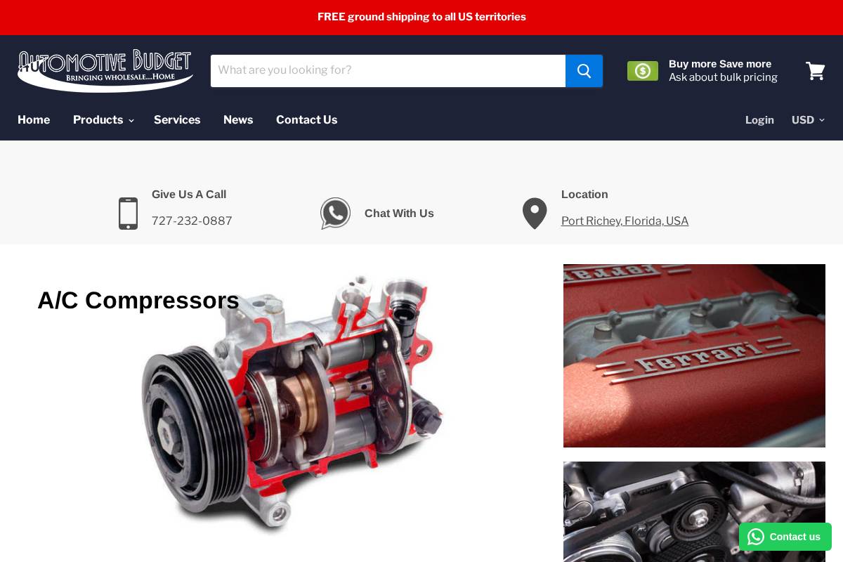 automotivebudget.com homepage screenshot
