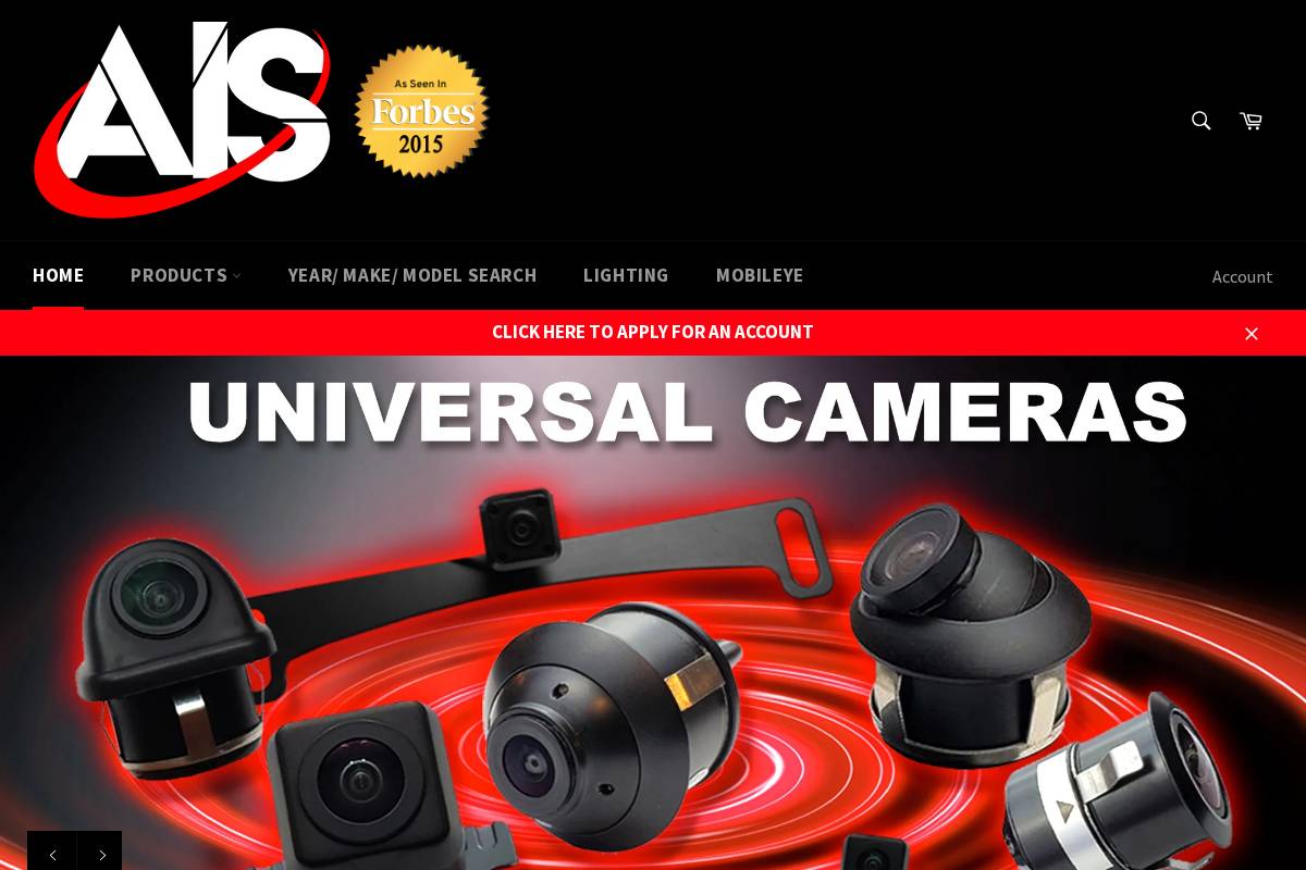 Automotive Integration Solutions homepage screenshot