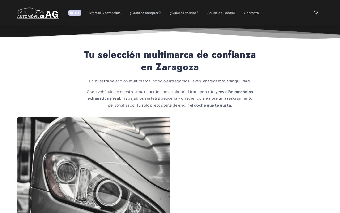 automovilesag.com homepage screenshot