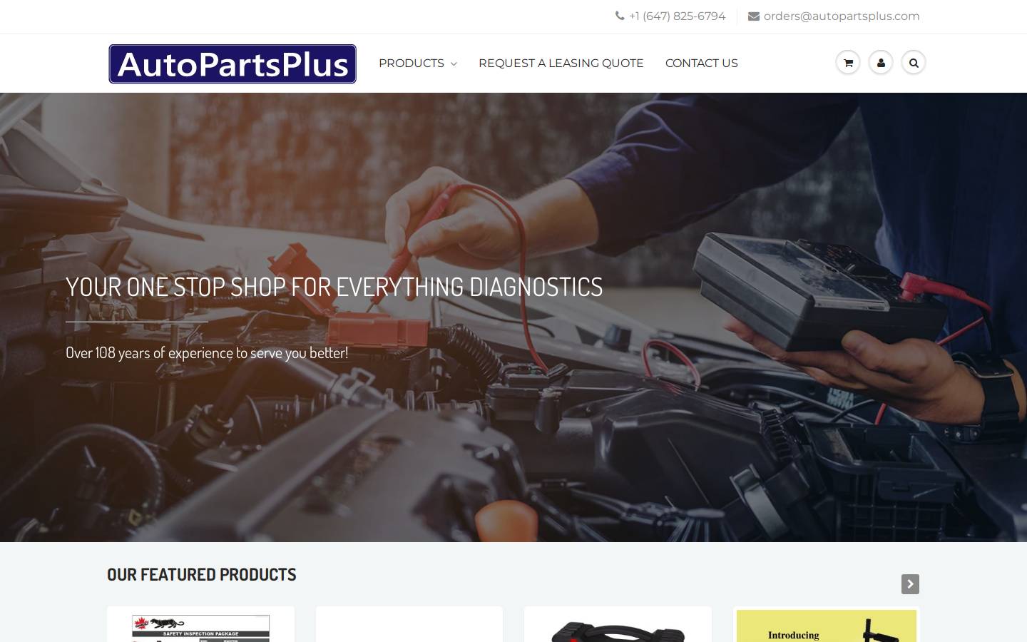 autopartsplus.com homepage screenshot