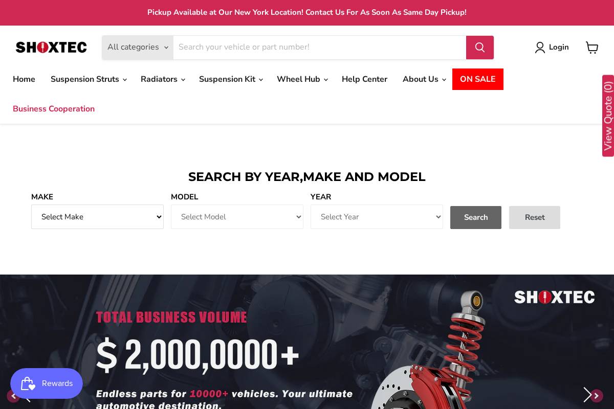 autopartsquicker.com homepage screenshot