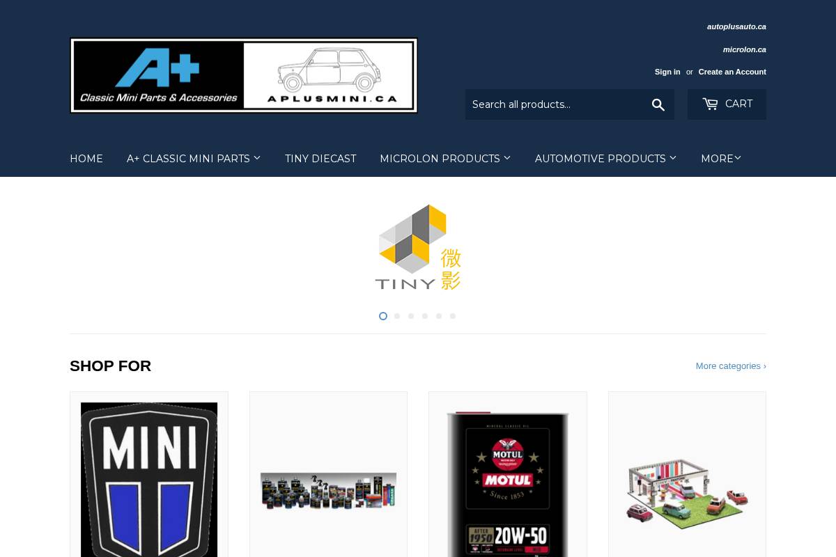 autoplusauto.ca homepage screenshot