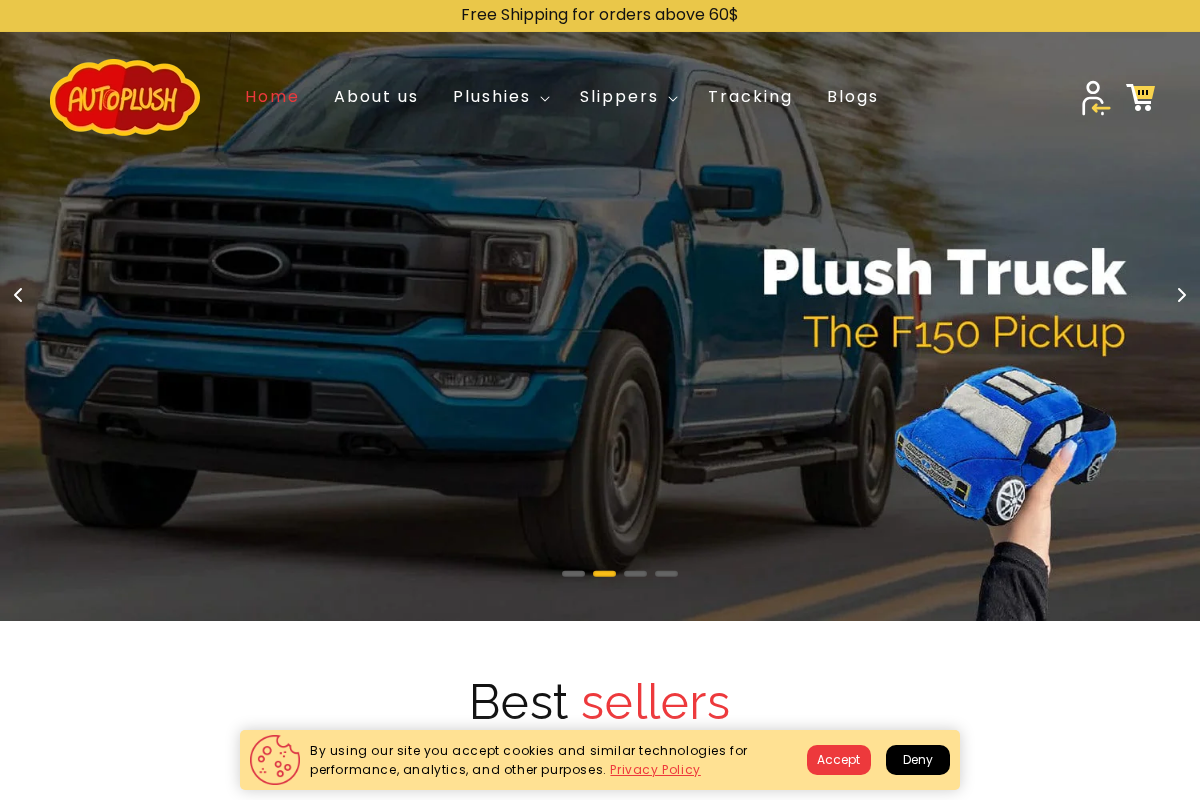 Autoplush homepage screenshot