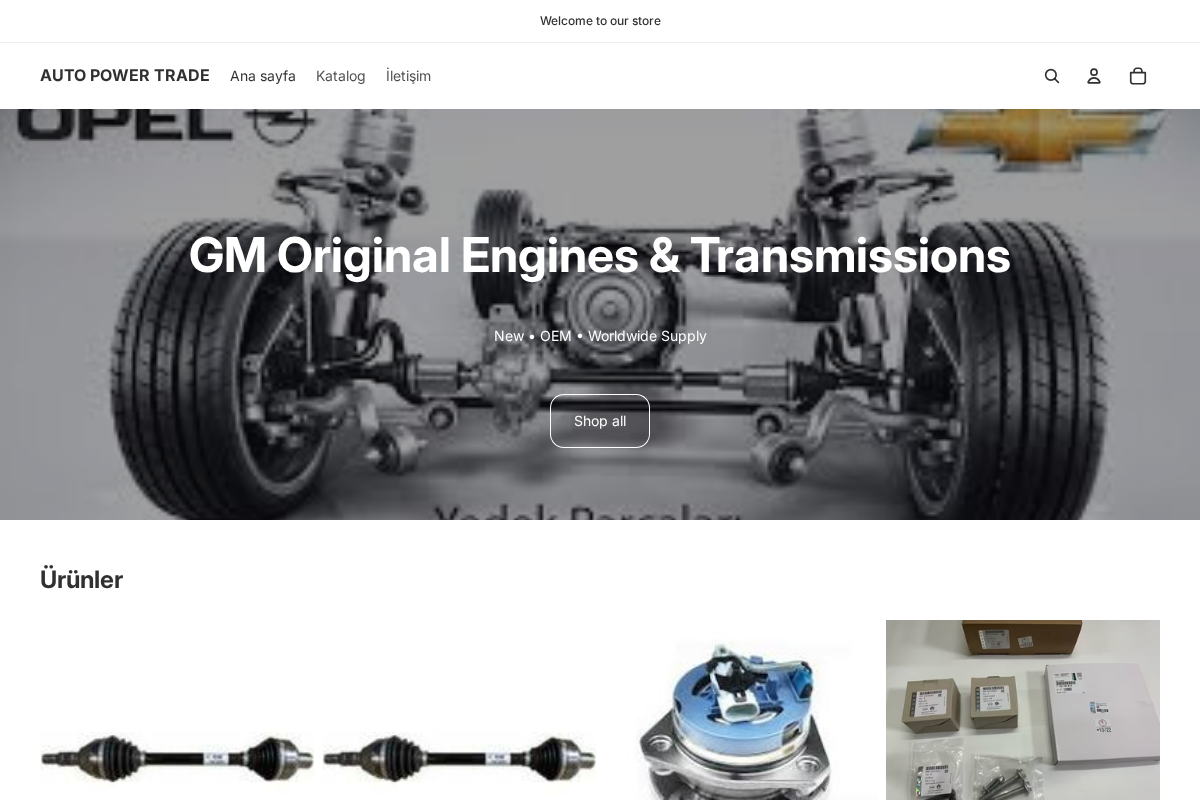 AUTO POWER TRADE homepage screenshot