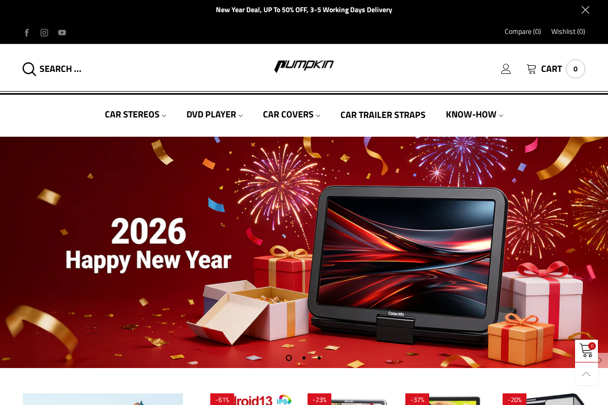 Pumpkin Car Stereo homepage screenshot