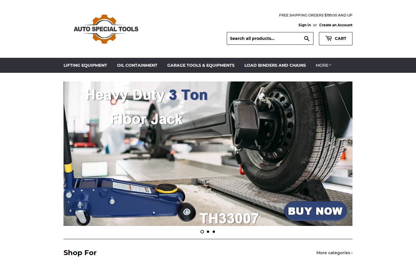 autospecialtools.com homepage screenshot