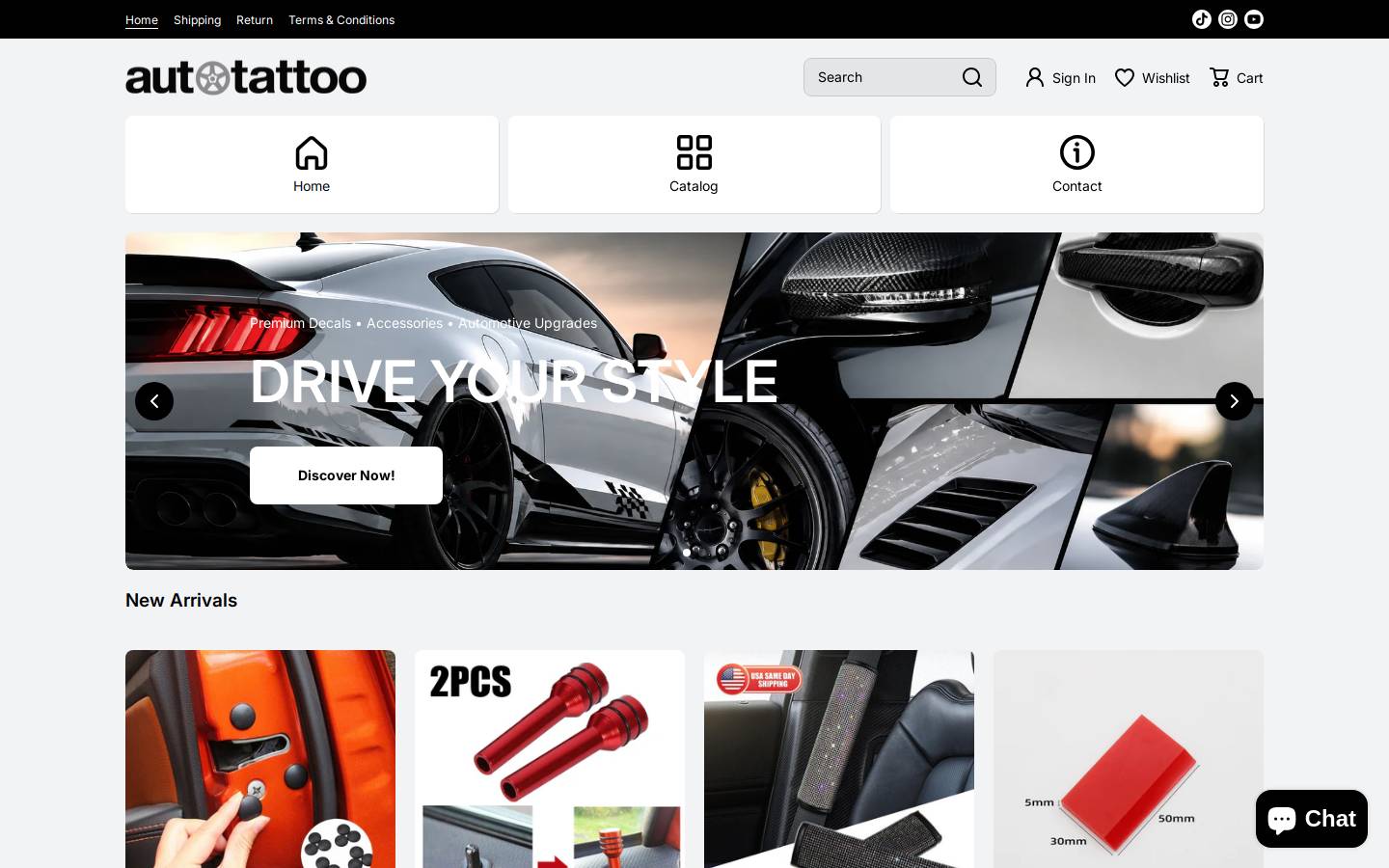 autotattoo.com homepage screenshot