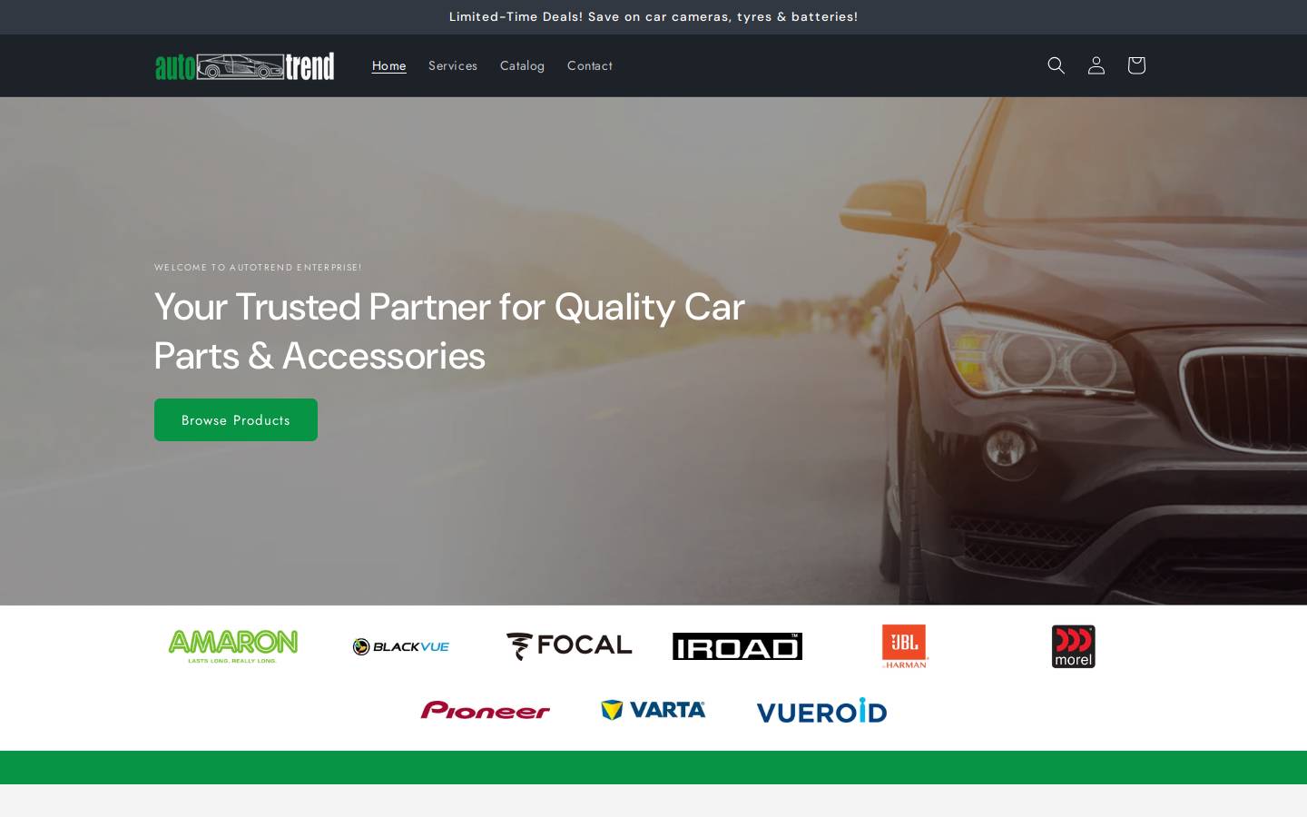 Autotrend homepage screenshot