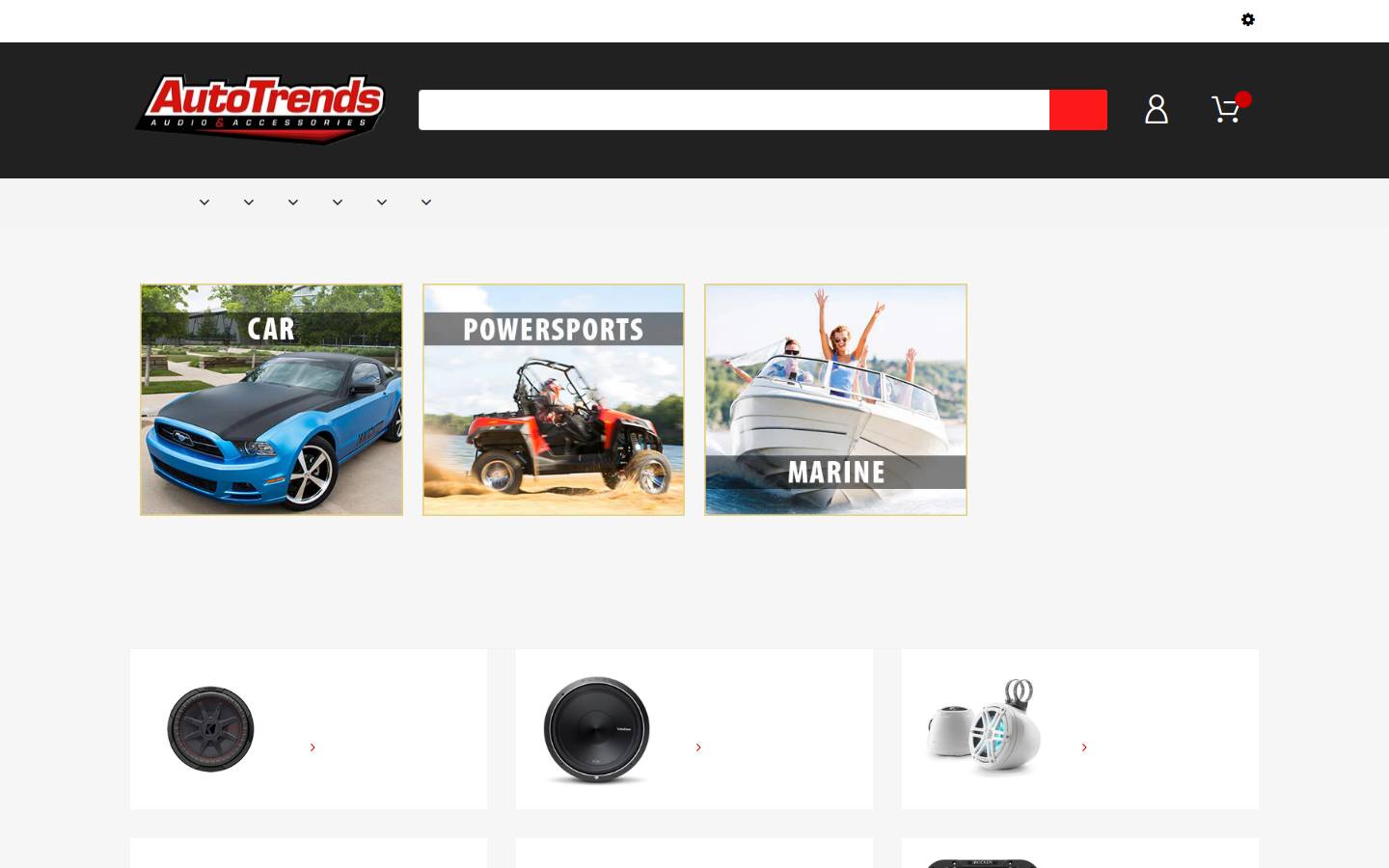 autotrendsaudio.com homepage screenshot