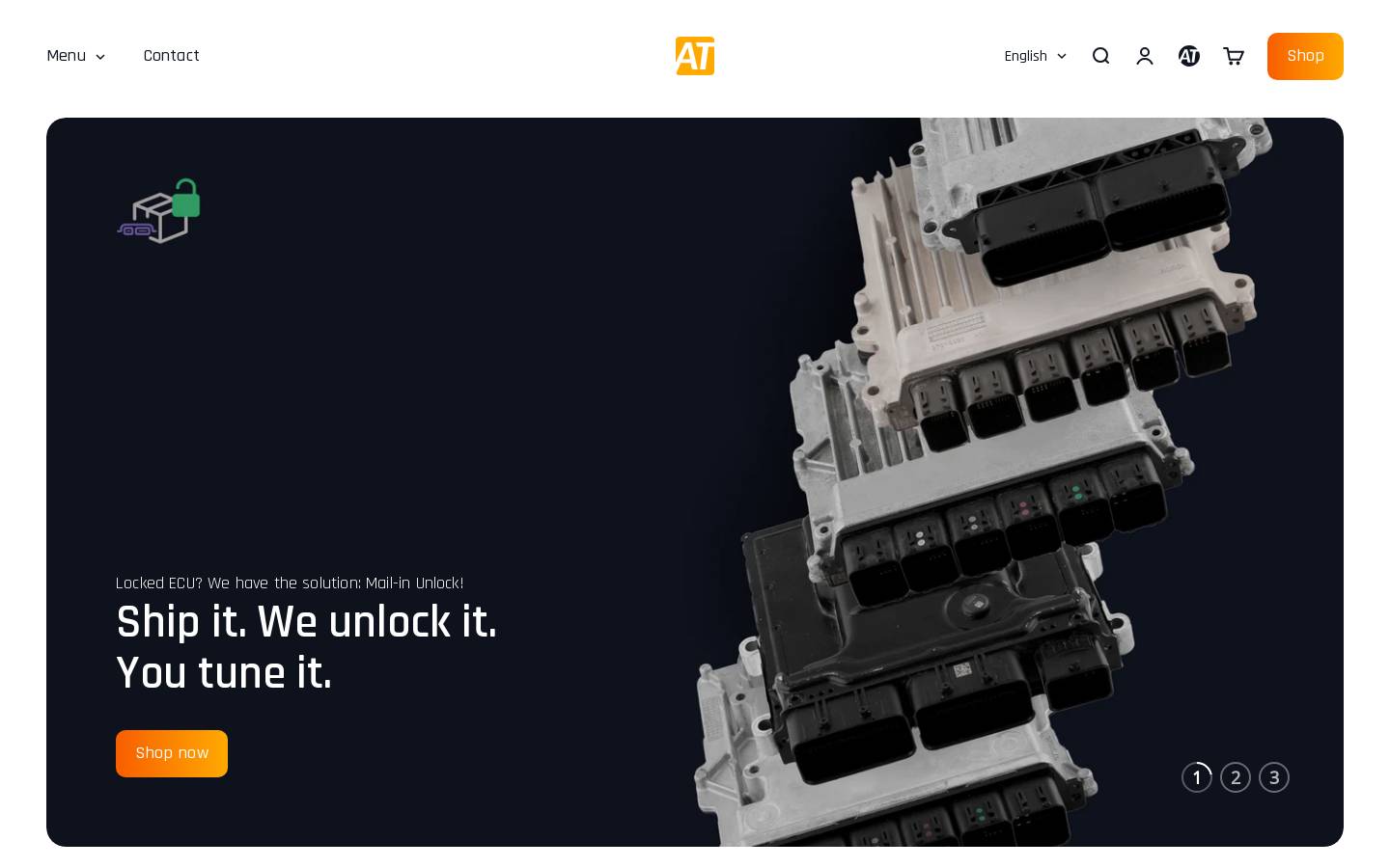 AutoTuner homepage screenshot
