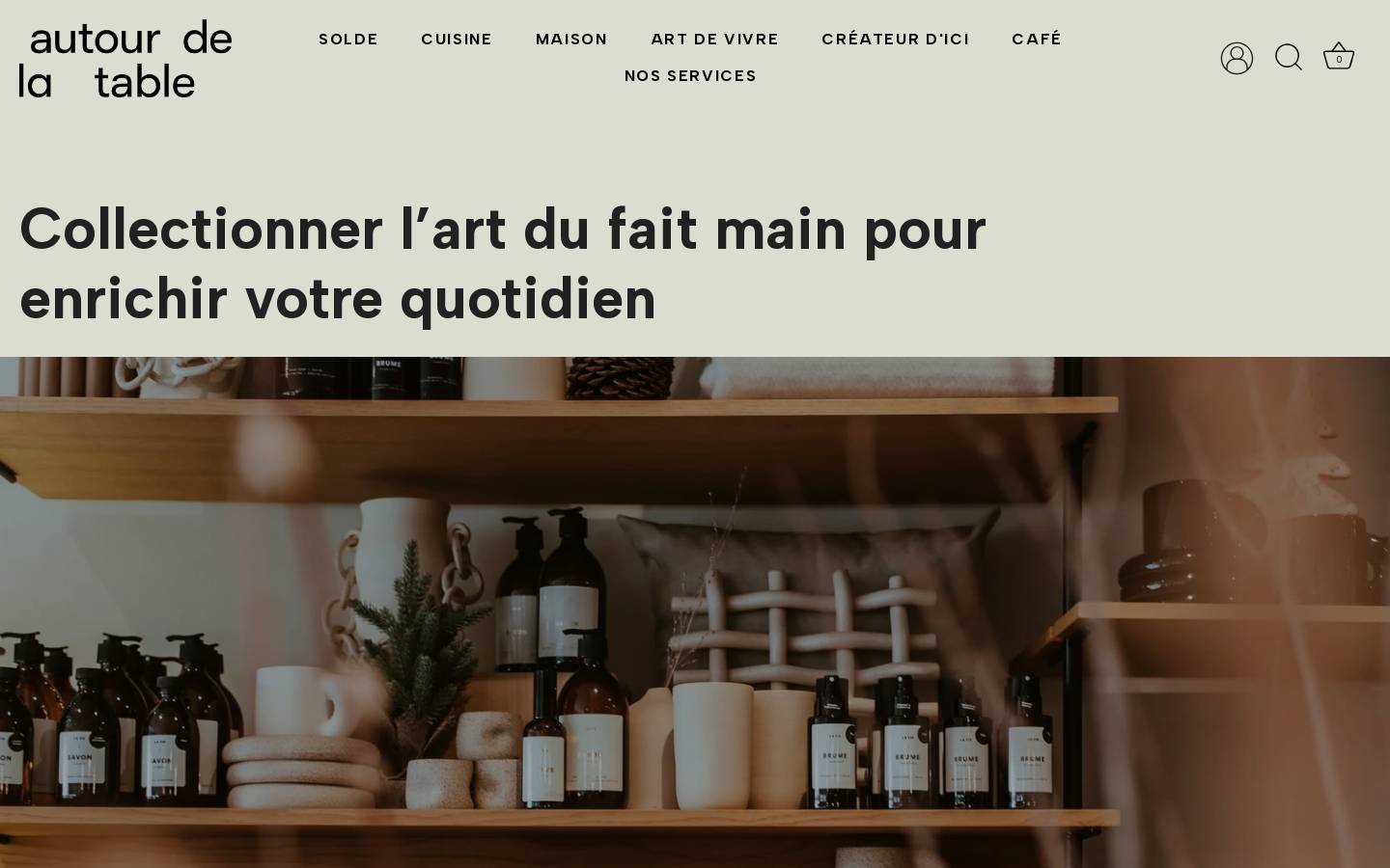 autourdelatable.ca homepage screenshot