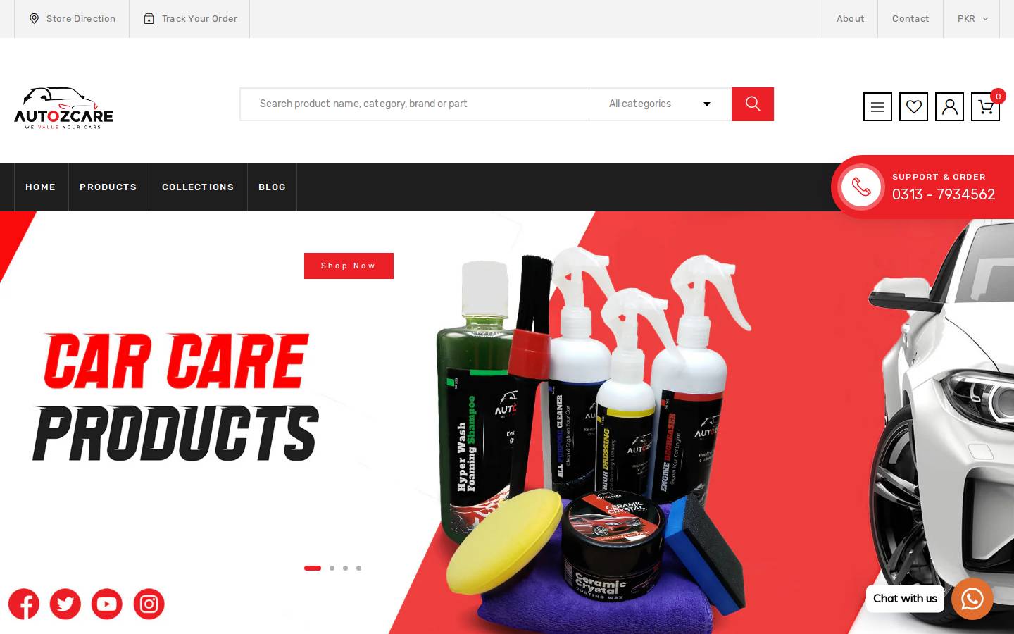 autozcare.com homepage screenshot
