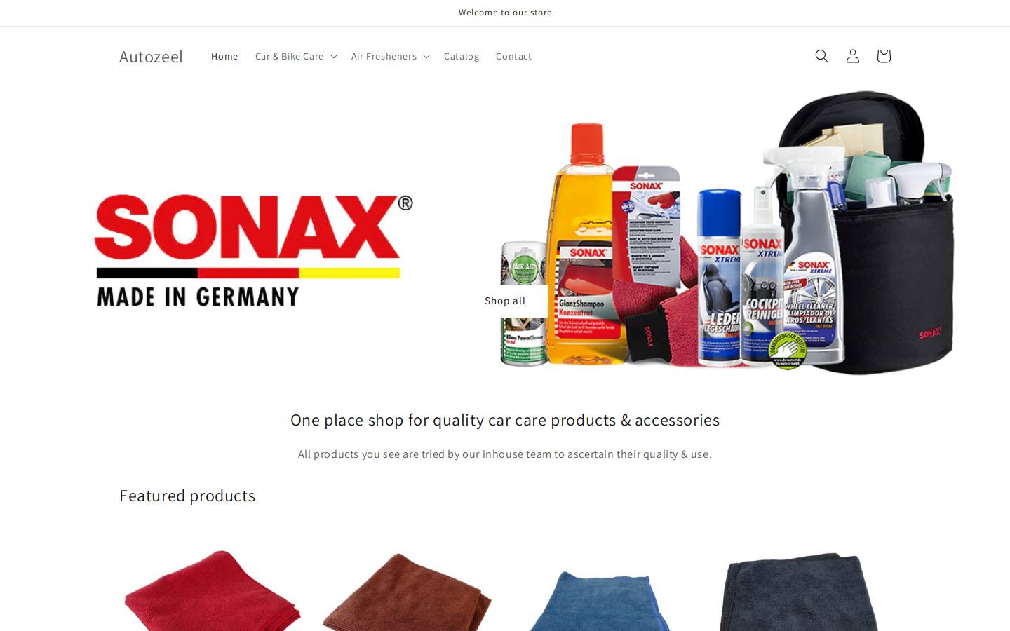 autozeel.com homepage screenshot
