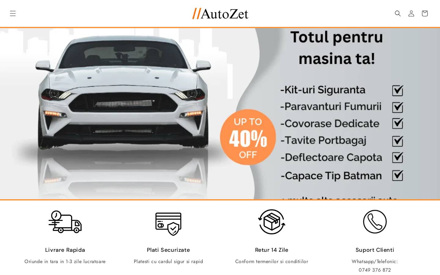 autozet.ro homepage screenshot