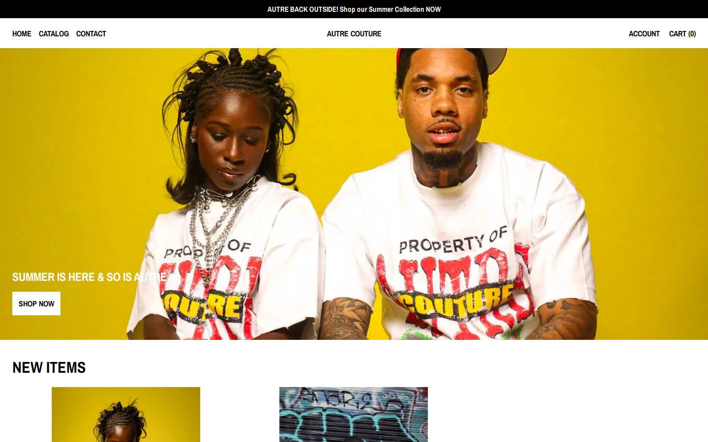 autre.us homepage screenshot