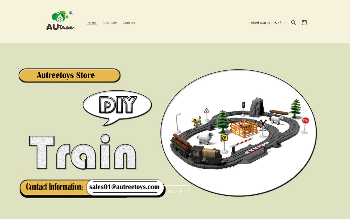 autreetoys.com homepage screenshot