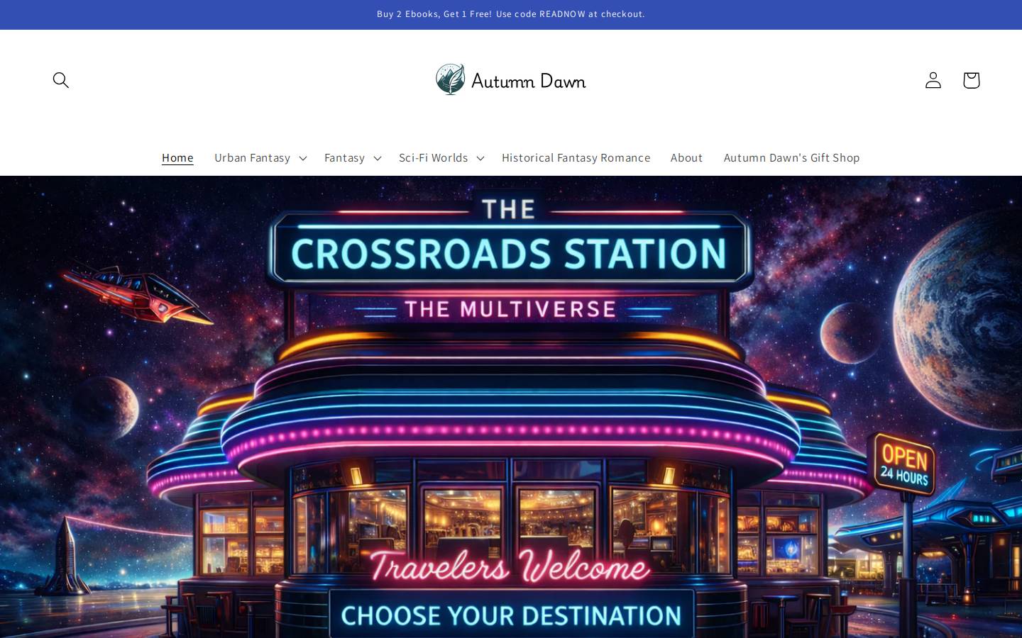 autumndawn.com homepage screenshot