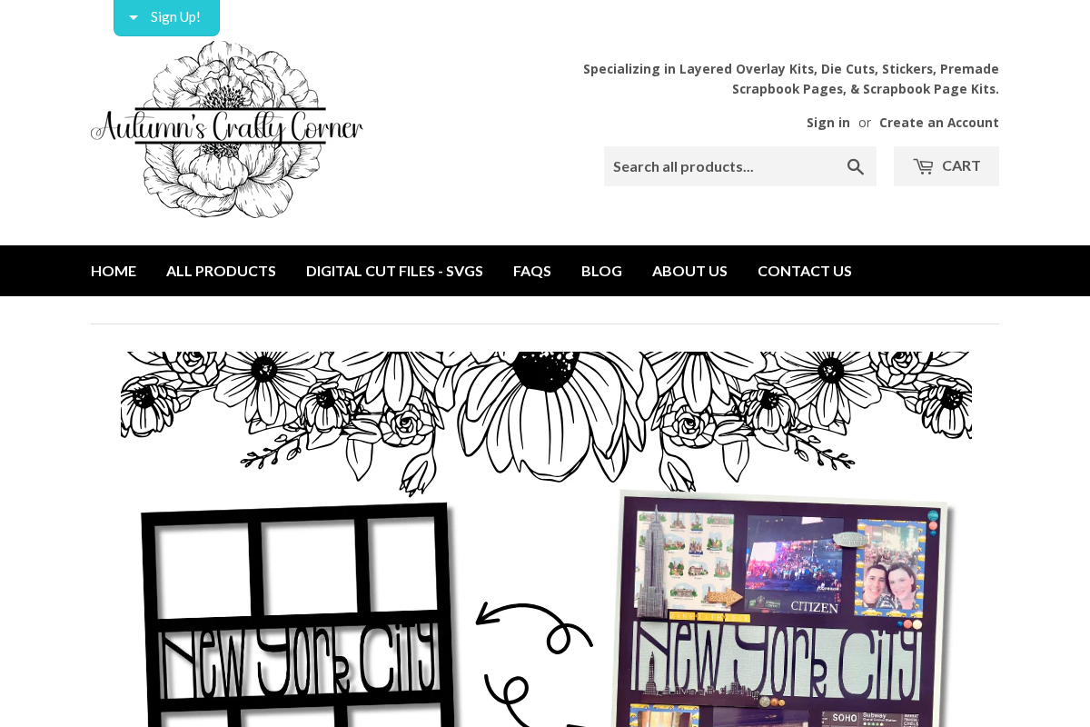 Autumn's Crafty Corner homepage screenshot