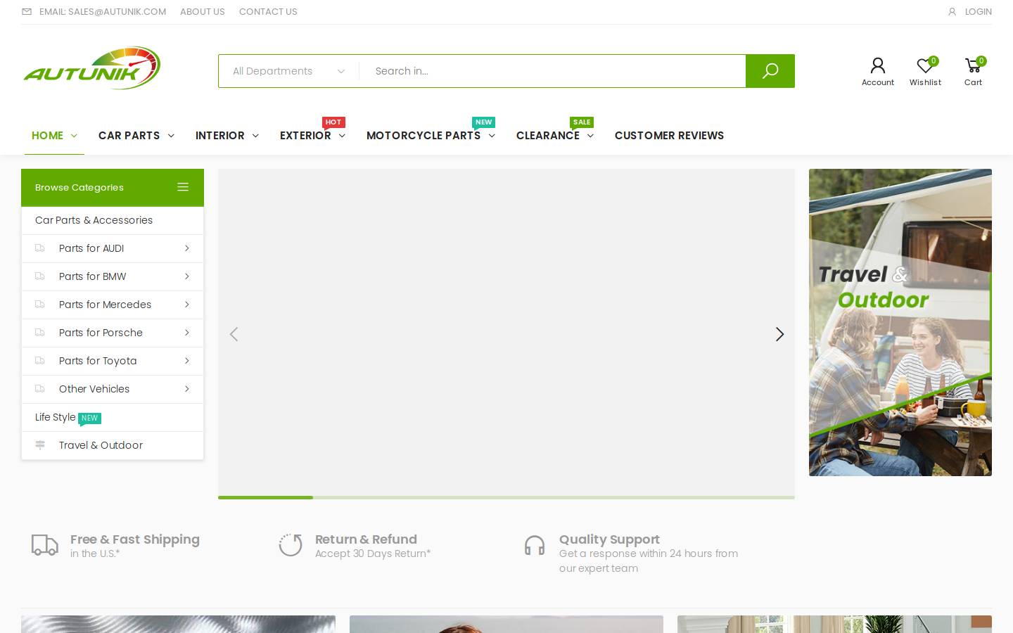 autunik.com homepage screenshot