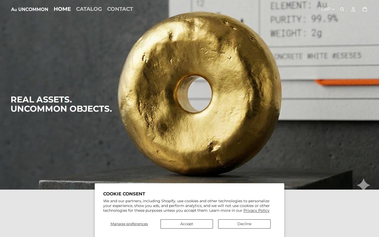 auuncommon.com homepage screenshot