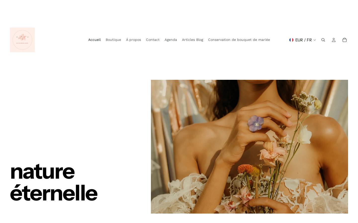 auxfleursdechloe.com homepage screenshot