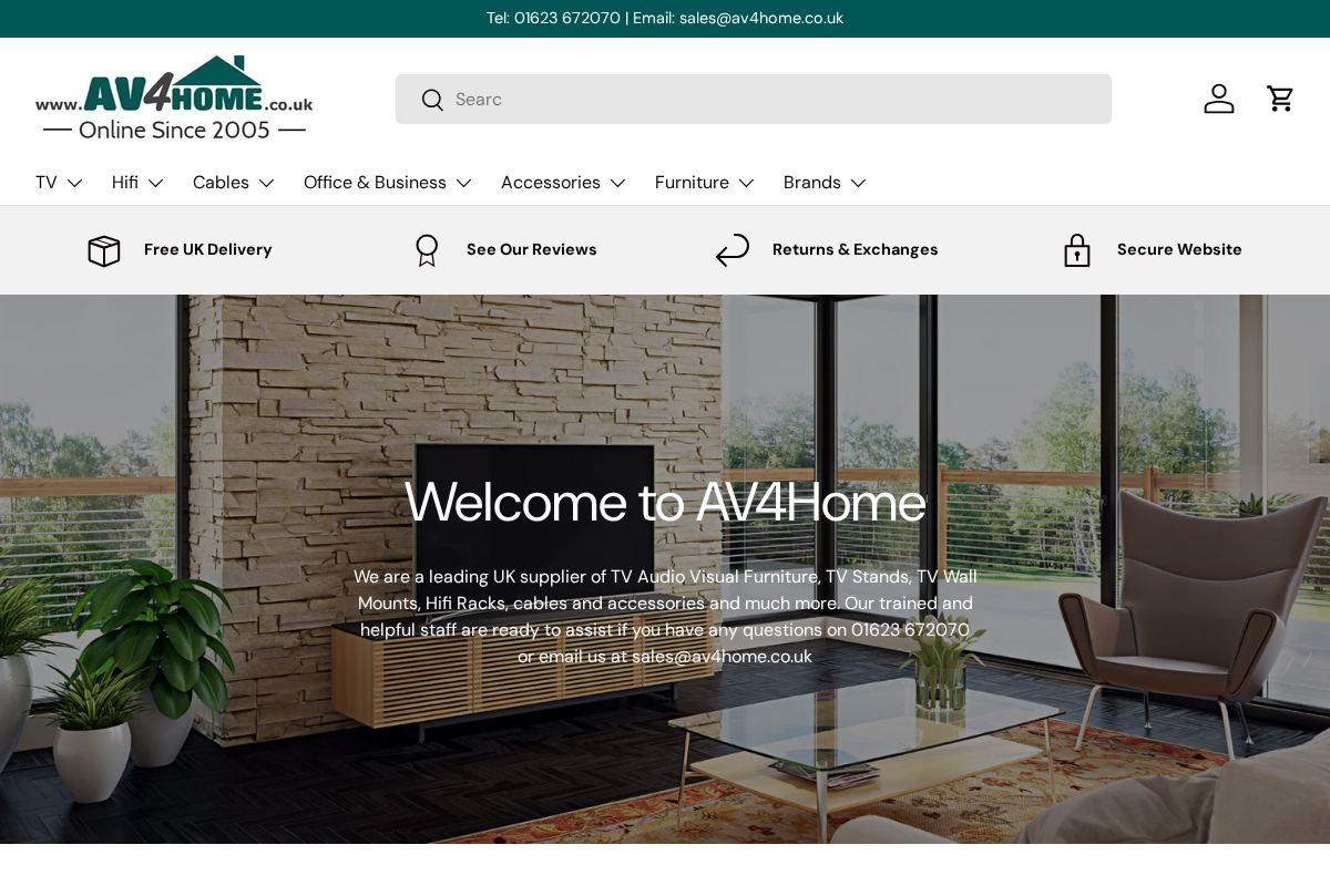 AV4Home homepage screenshot