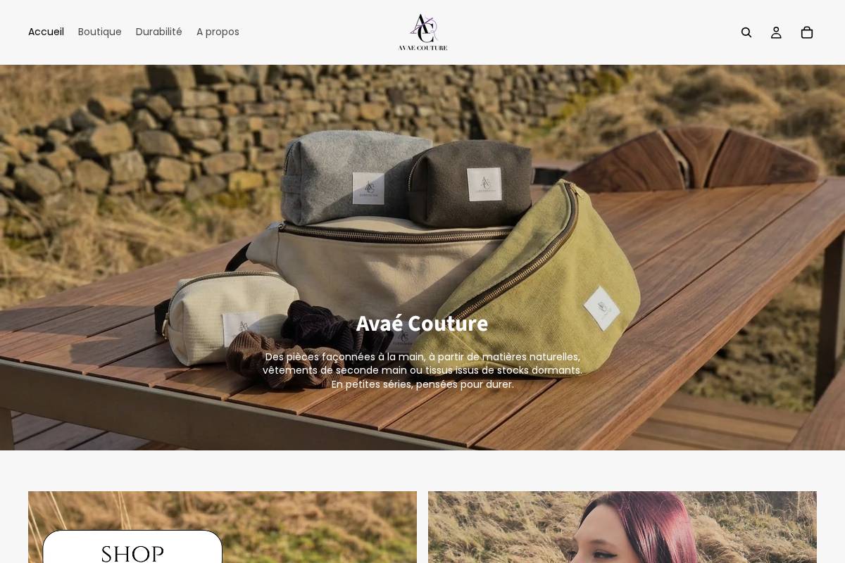 avaecouture.ch homepage screenshot