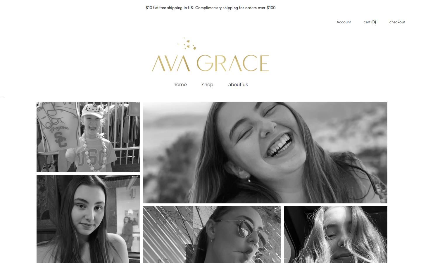avagracecandles.com homepage screenshot