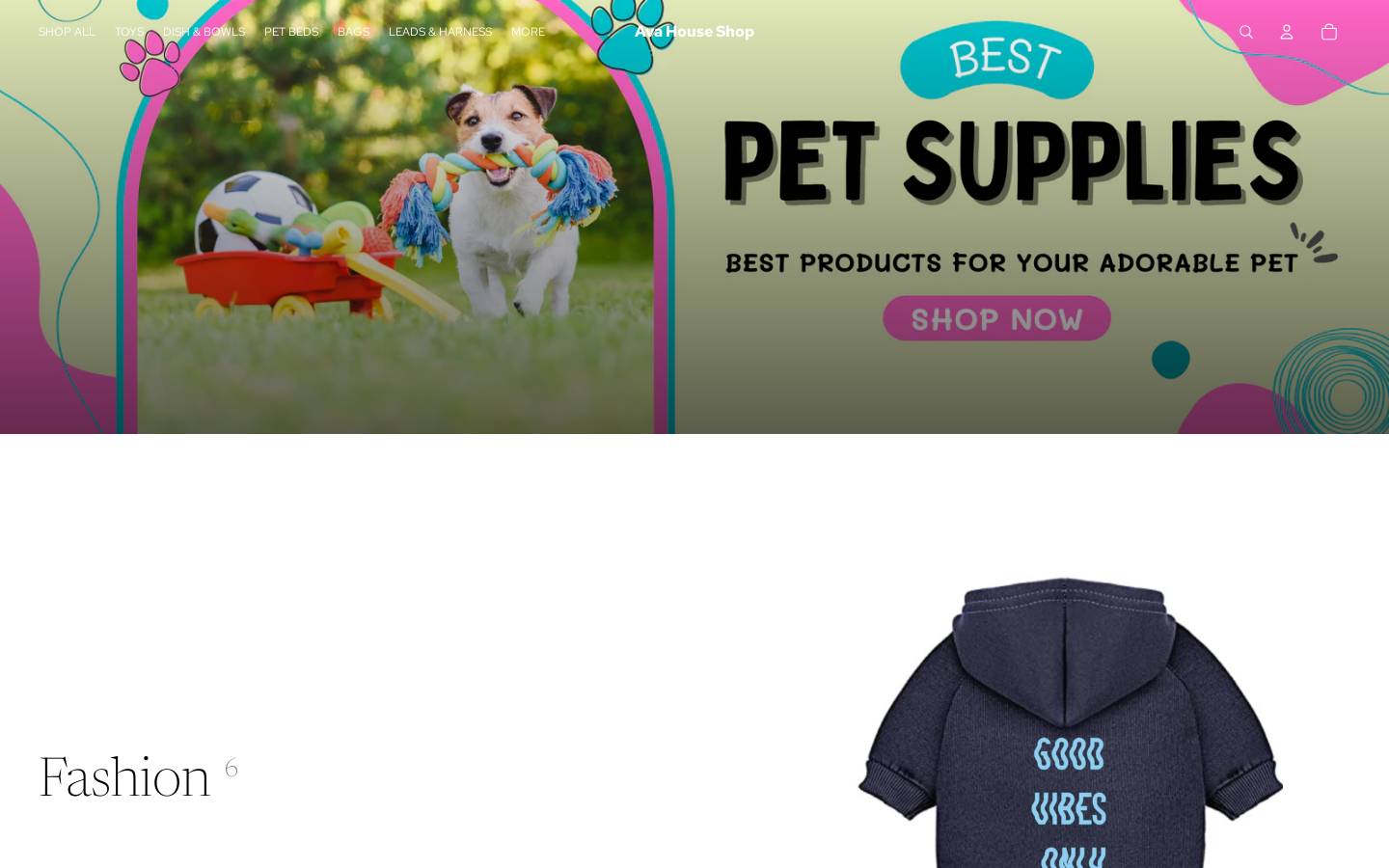 avahouseshop.com homepage screenshot