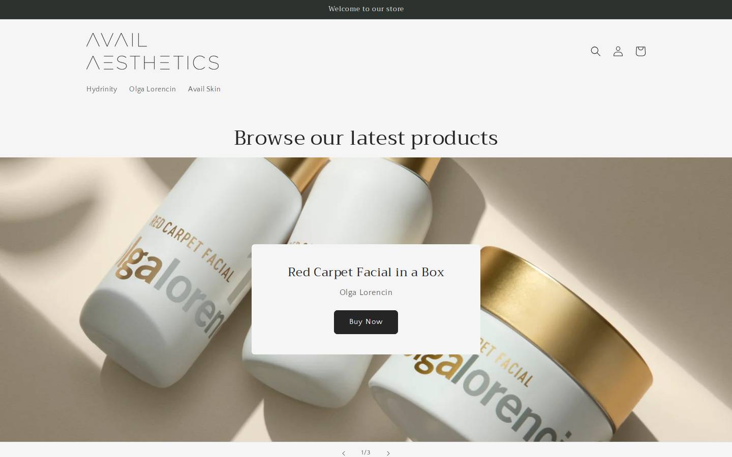 availskin.com homepage screenshot