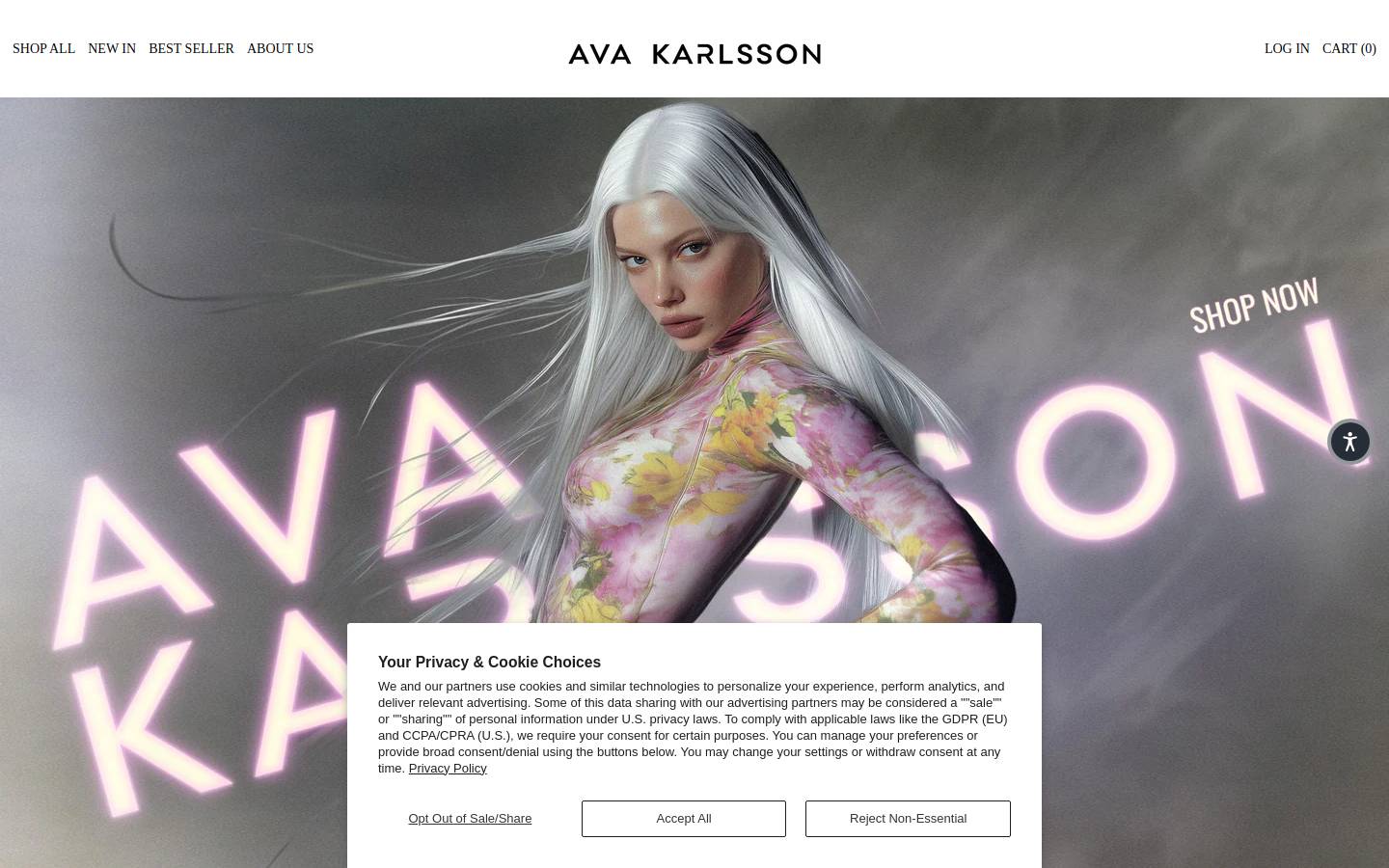 avakarlsson.com homepage screenshot
