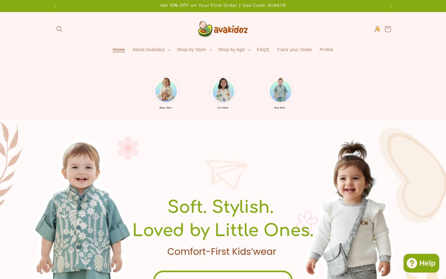 avakidoz.com homepage screenshot