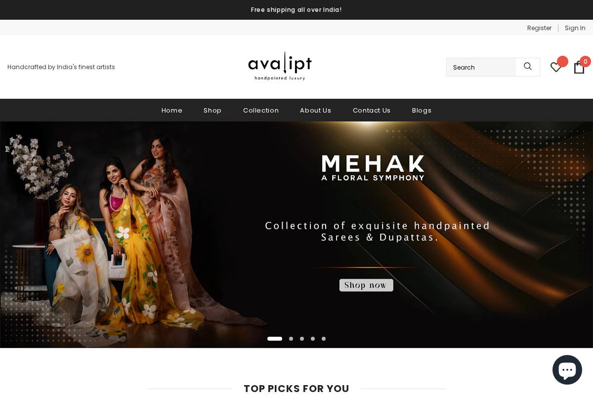 avalipt.com homepage screenshot
