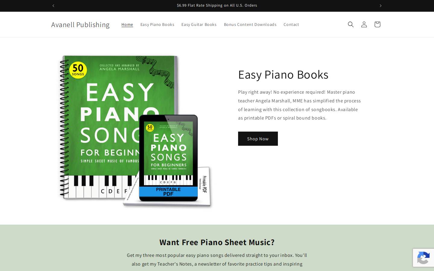 avanellpublishing.com homepage screenshot
