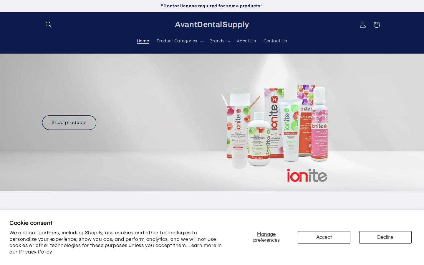 avant-dental.com homepage screenshot