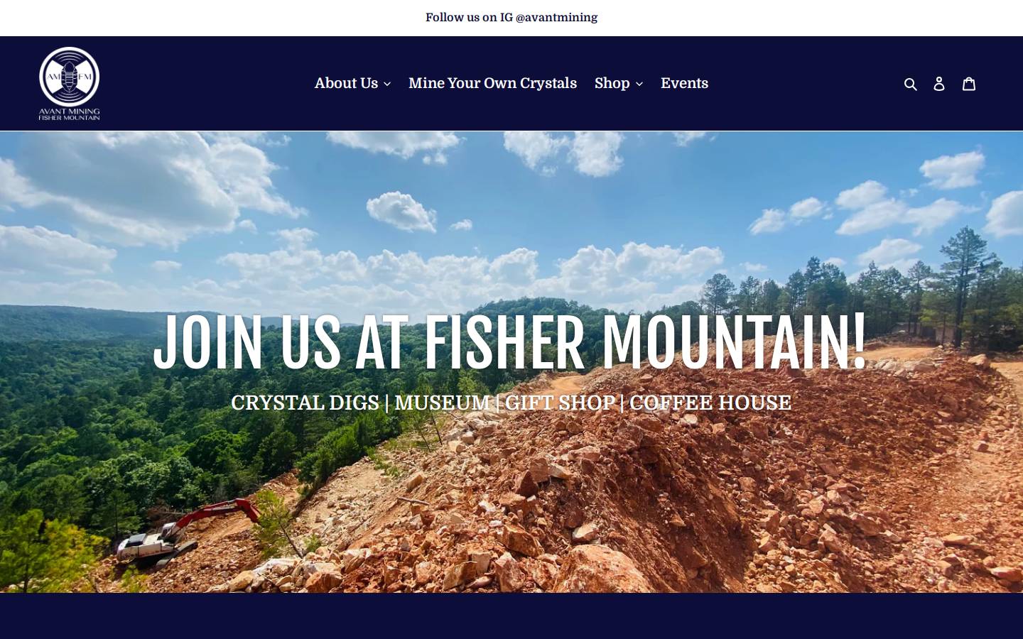 avantfishermtn.com homepage screenshot