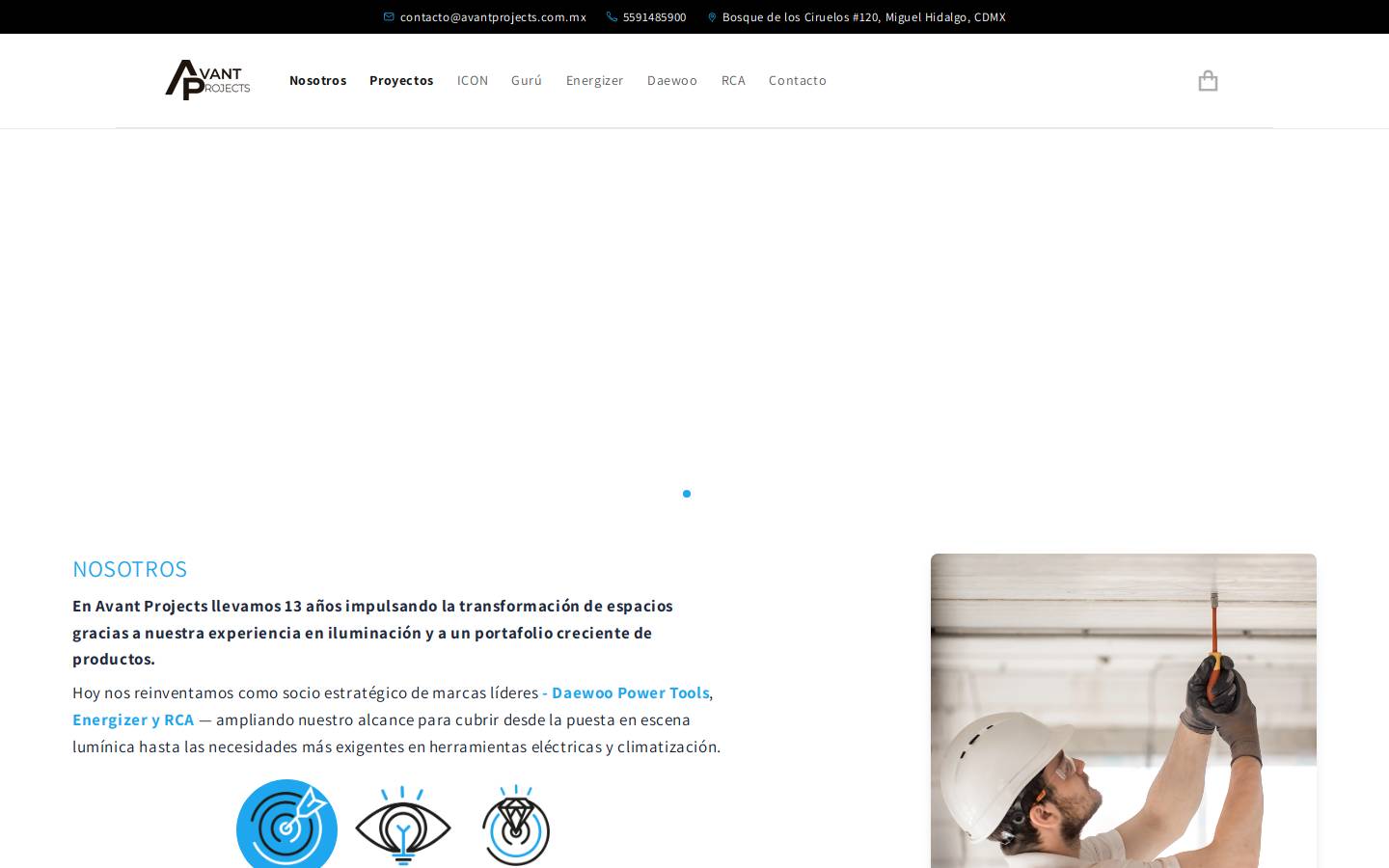 avantprojects.com.mx homepage screenshot