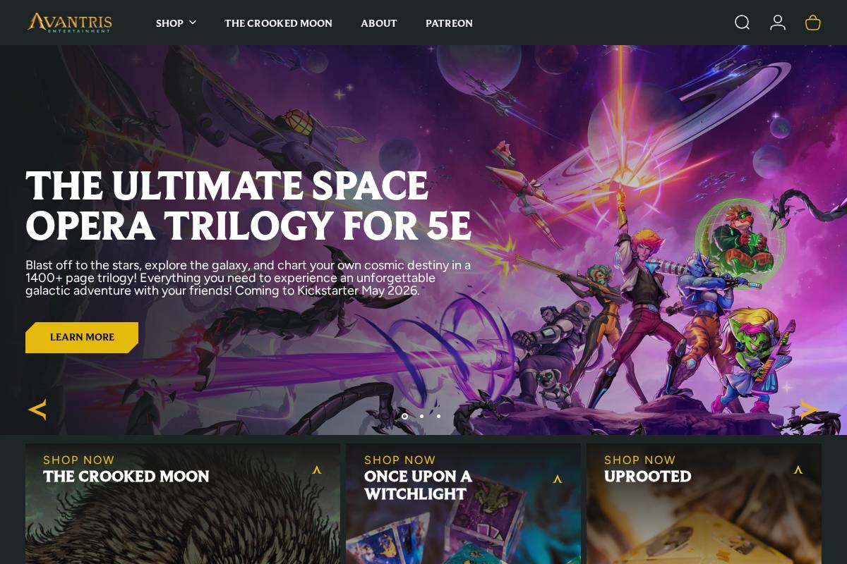 avantris.com homepage screenshot