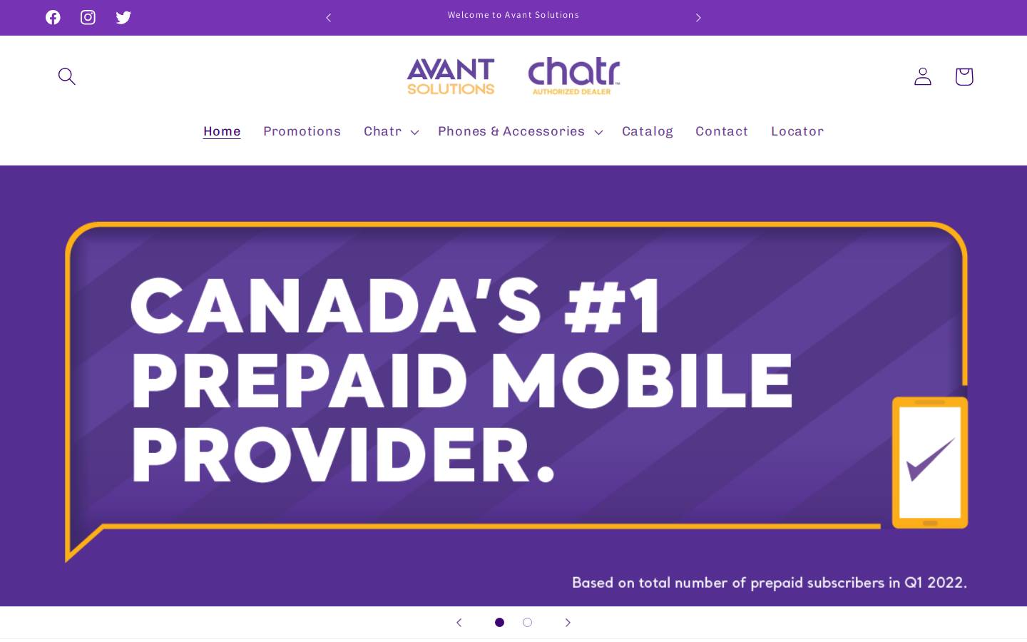 avantsolutions.ca homepage screenshot