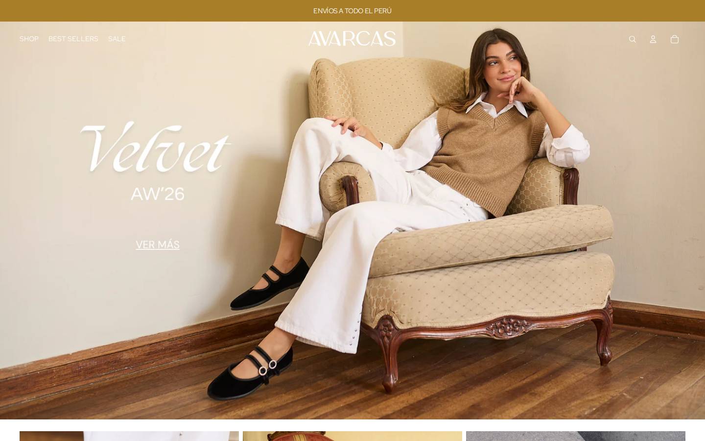 avarcasperu.com homepage screenshot