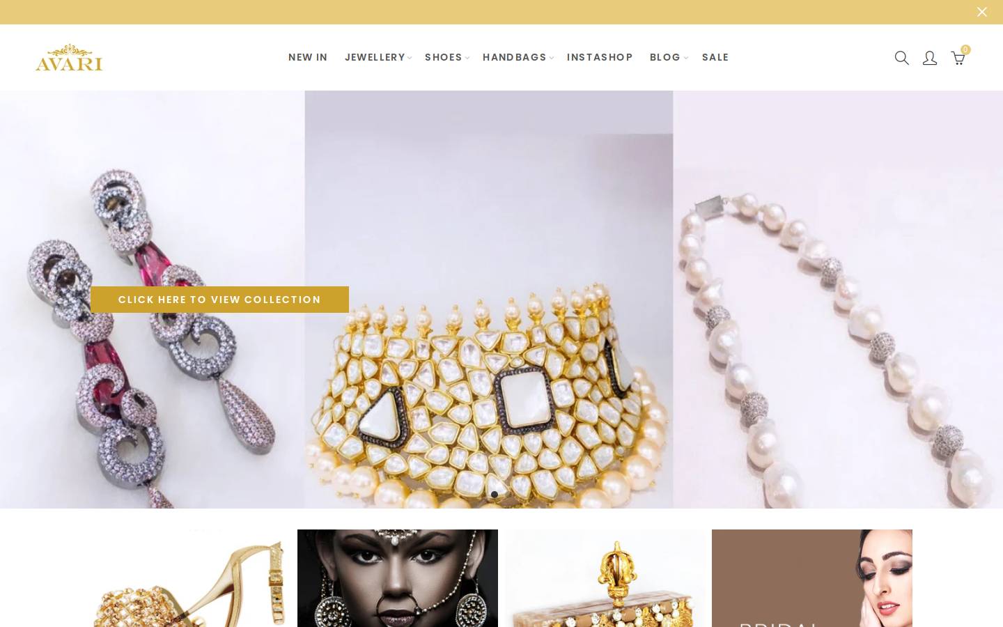 Avaricouture homepage screenshot