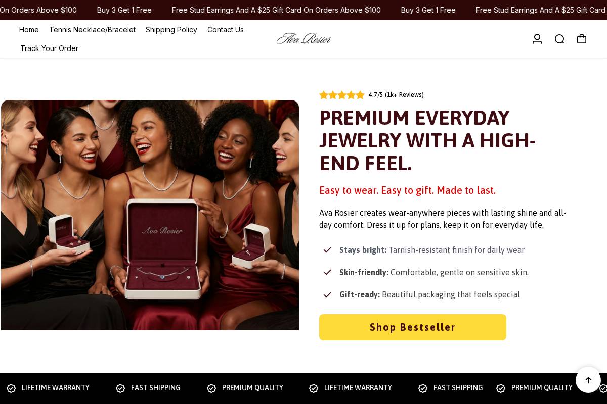 avarosier.com homepage screenshot