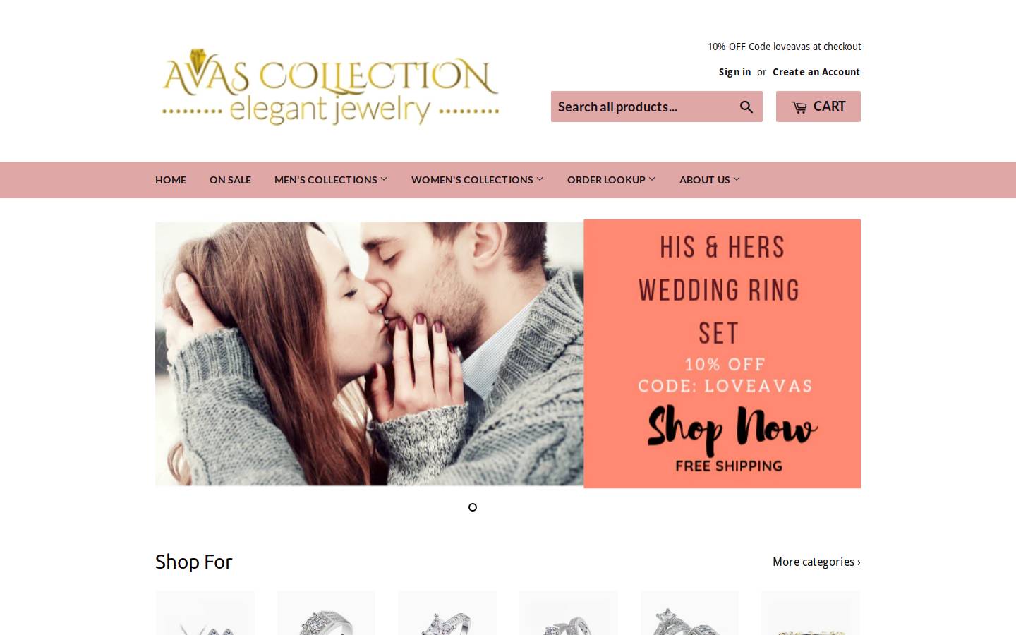 avascollection.com homepage screenshot