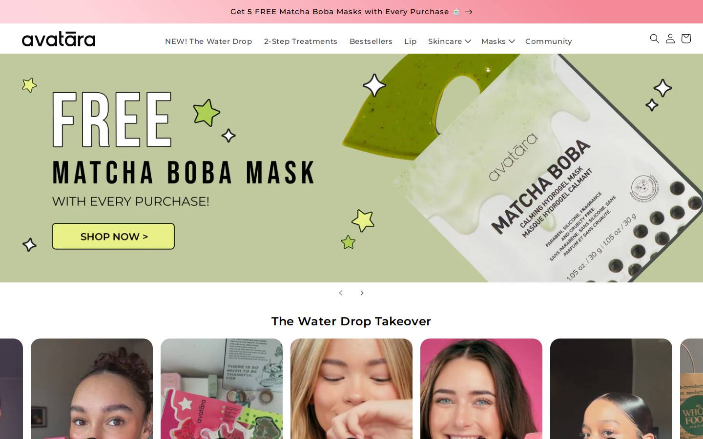 avataraskin.com homepage screenshot
