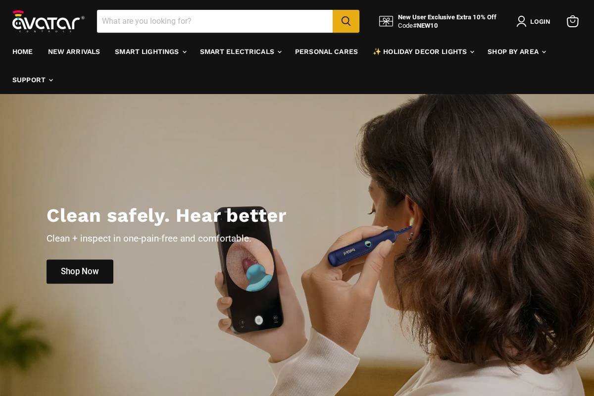 avatarcontrols.com homepage screenshot
