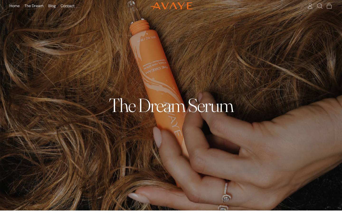 avaye.co homepage screenshot