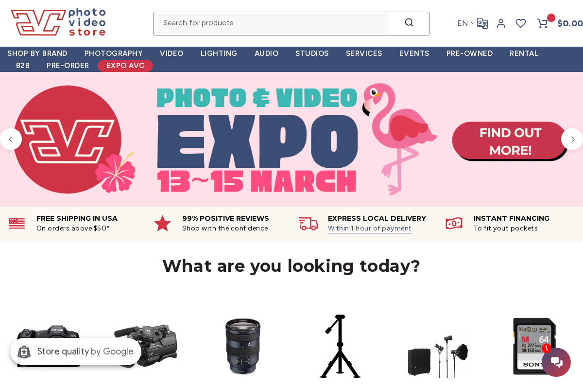 avcstore.com homepage screenshot